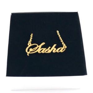 14K Gold Plated Name Necklace - Sasha